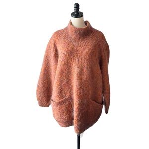 Vintage Melbourne Handknit Oversized Mohair Tunic Sweater | LARGE